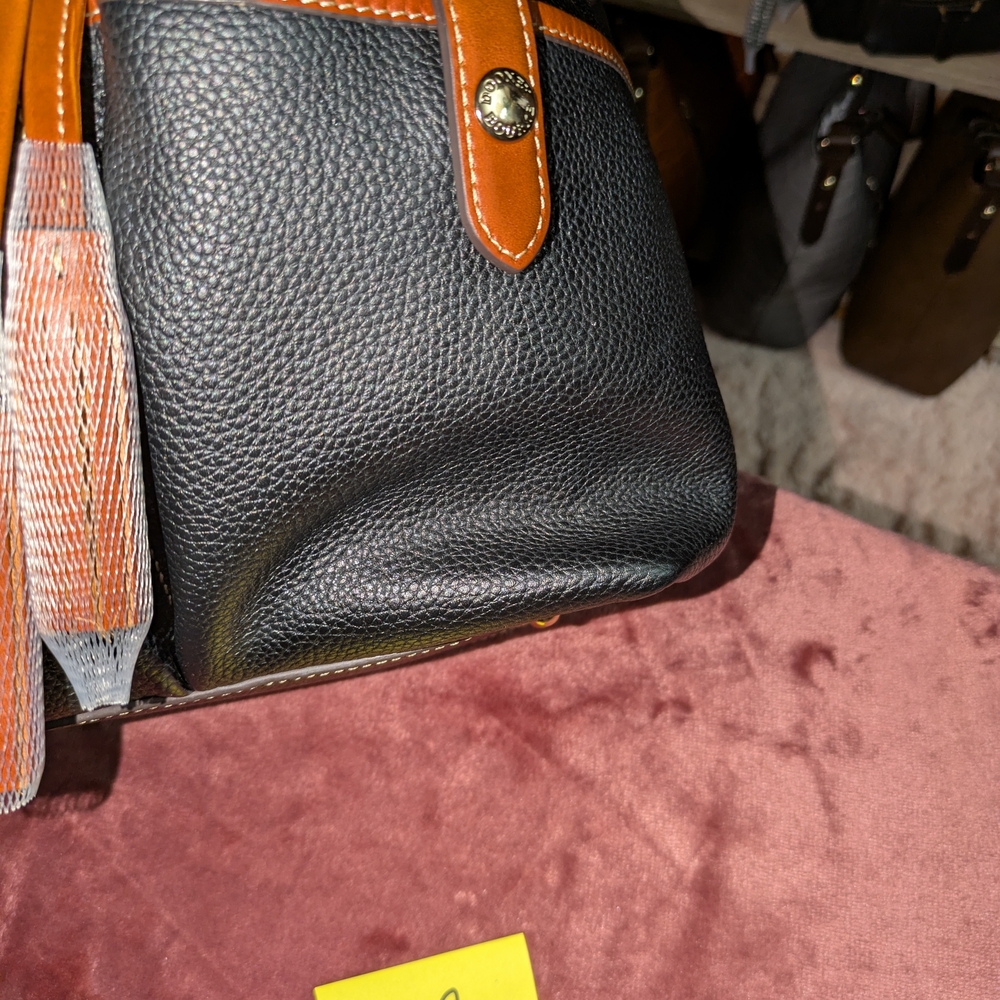 Dooney & Bourke Black and Brown Drawstring Bag - Picture 13 of 16